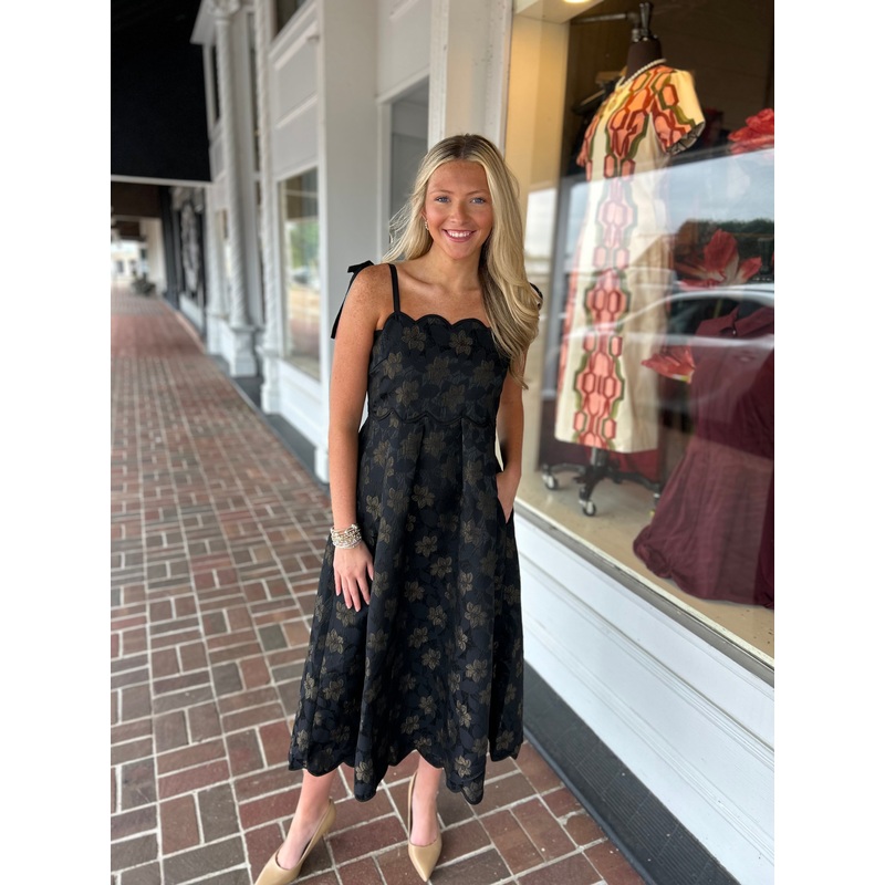 Can Never Go Wrong Black Floral Dress
