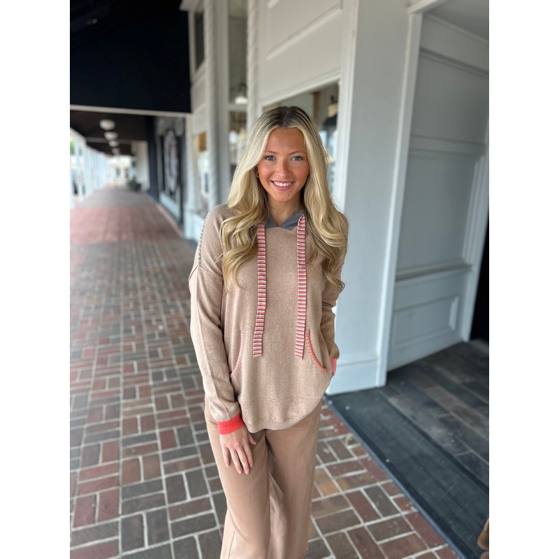 Chunky Cotton Hoodie in Oat|S|M|L