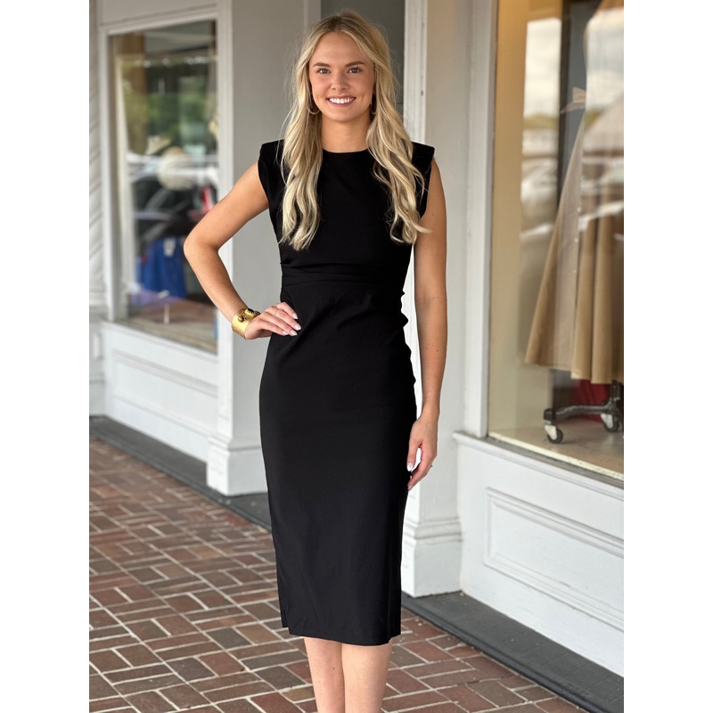 Classic Favorite Midi Dress in Black