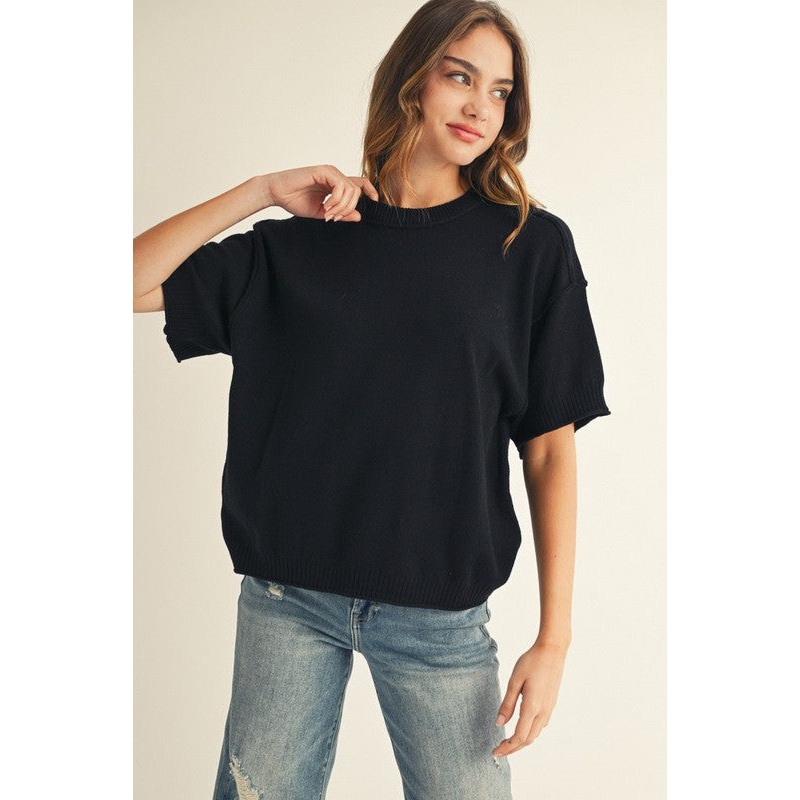 Good For Me Sweater in Black|S|M|L