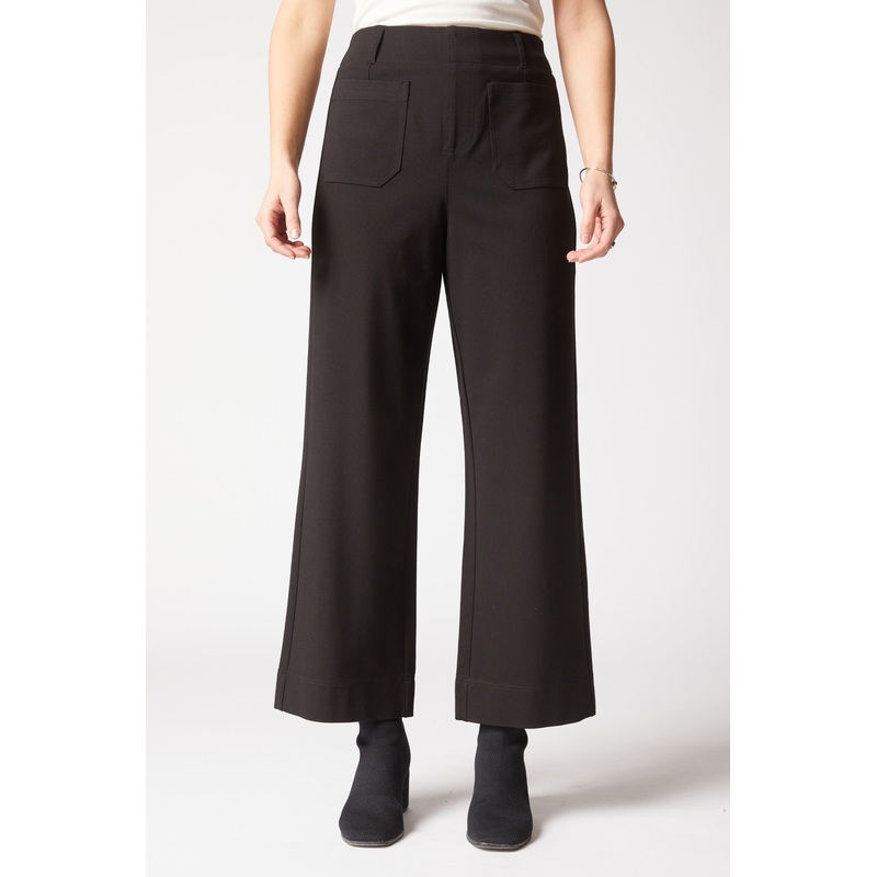 Habitat Luxe Ponte Flood Pant in Black