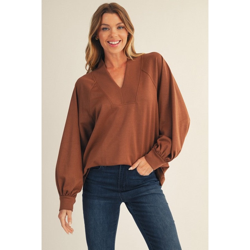 Only Getting Better Brown Top|S|M|L