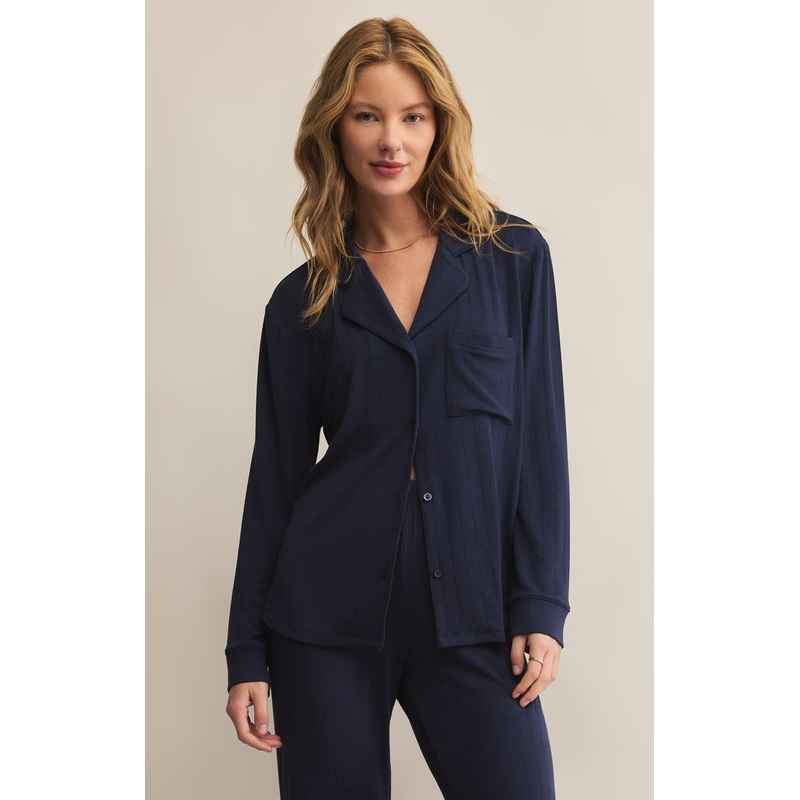 Z Supply Classique Rib Top in Eclipse