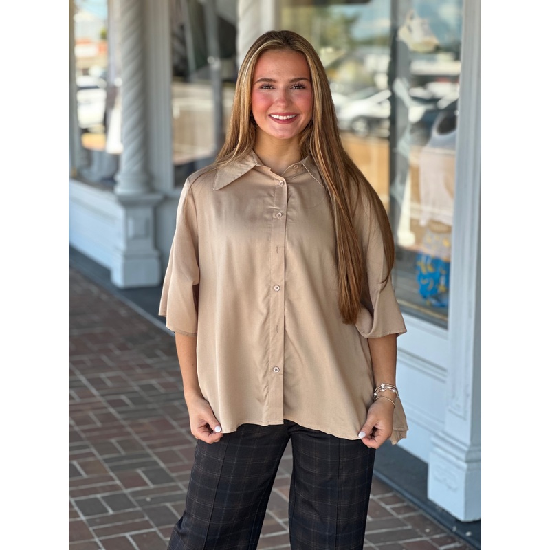 Jacelyn Top in Beige|S|M|L|XL