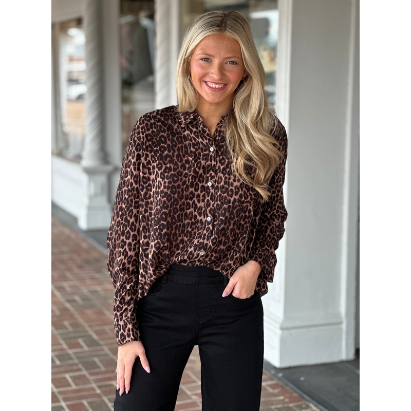 Rails Josephine Shirt in Brown Nala