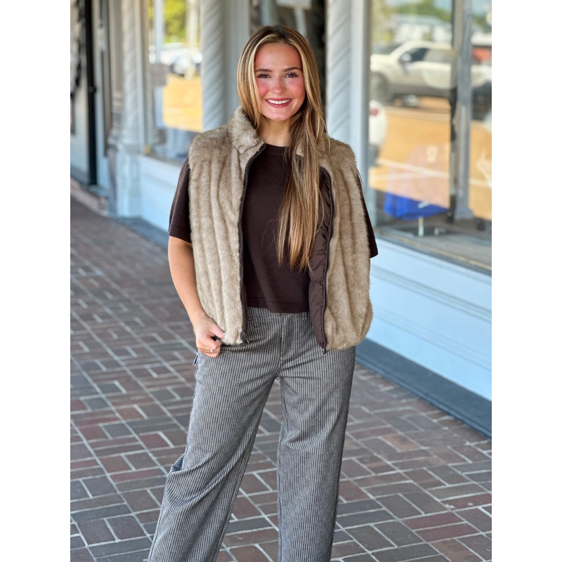 Steve Madden Brady Vest in Dark Espresso