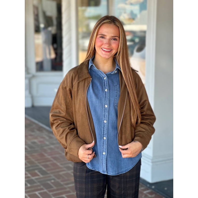 Steve Madden Mackey Jacket in Chestnut