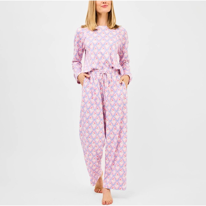 Annie Santa Baby Bows Pajama Set