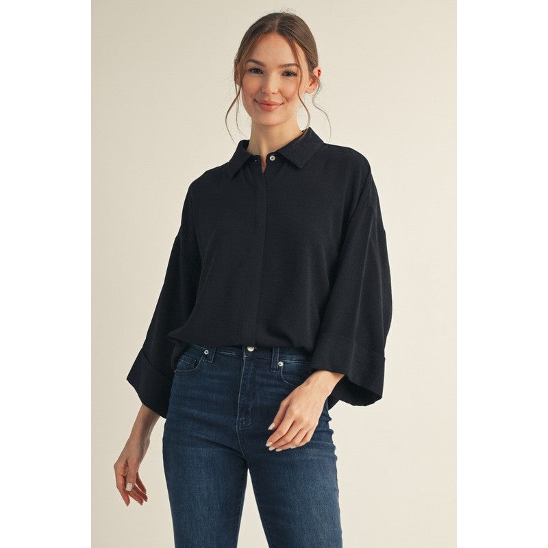 Dream A Little Black Top|S|M|L