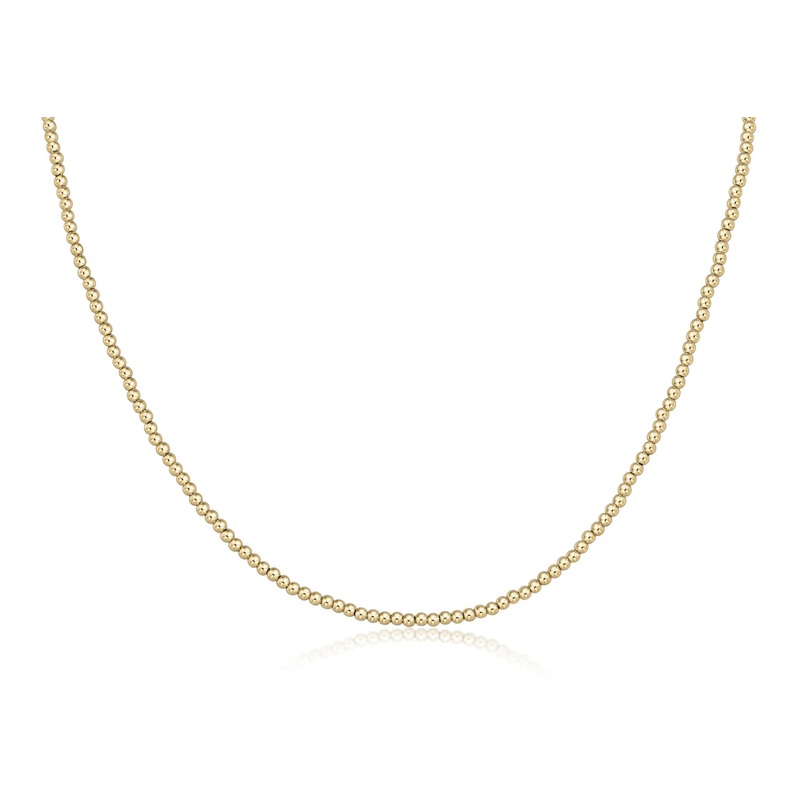 enewton 17 choker classic gold 2.5mm bead