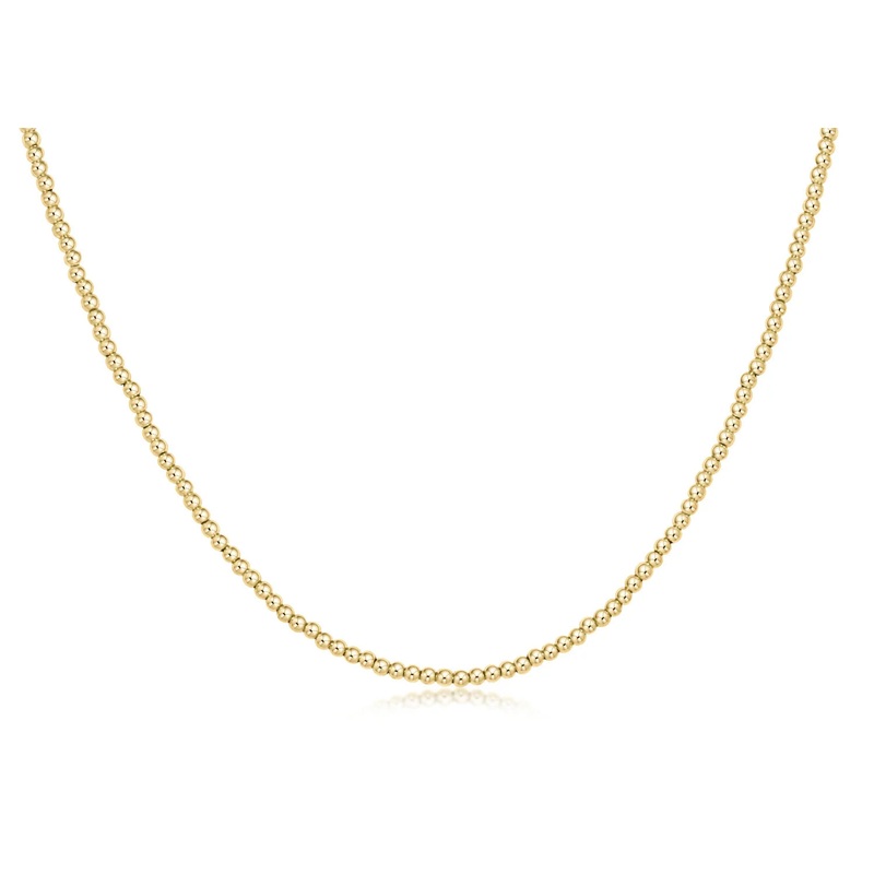 enewton 17 choker classic gold 2mm bead