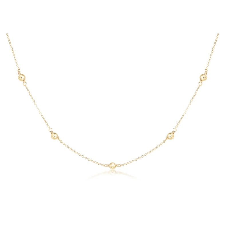 enewton 17choker simplicity chain gold – classic 4mm gold