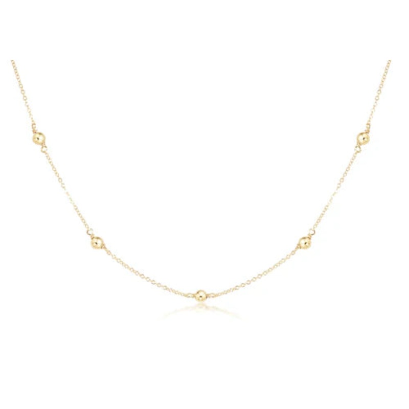 enewton 17choker simplicity chain gold – classic 6mm gold