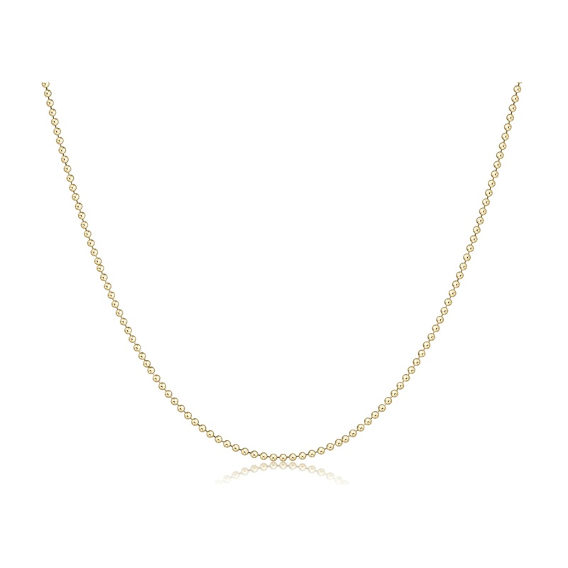 enewton choker classic beaded chain – gold