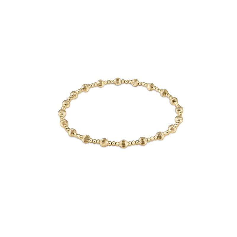 enewton Dignity Sincerity Pattern 4mm Bead Bracelet – Gold
