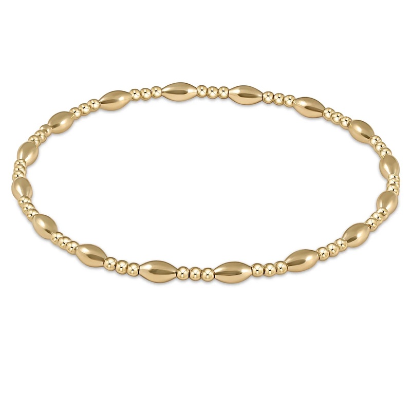 Enewton harmony sincerity pattern 2mm bead bracelet – gold