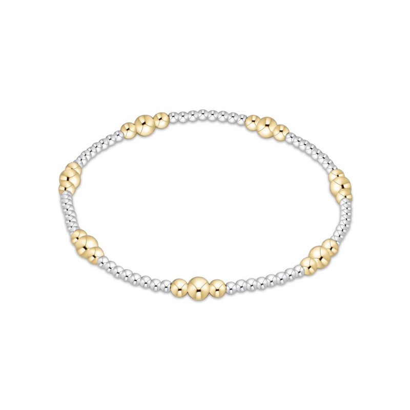 Enewton – Purpose Gold 4mm Bead Bracelet- Mixed Metal
