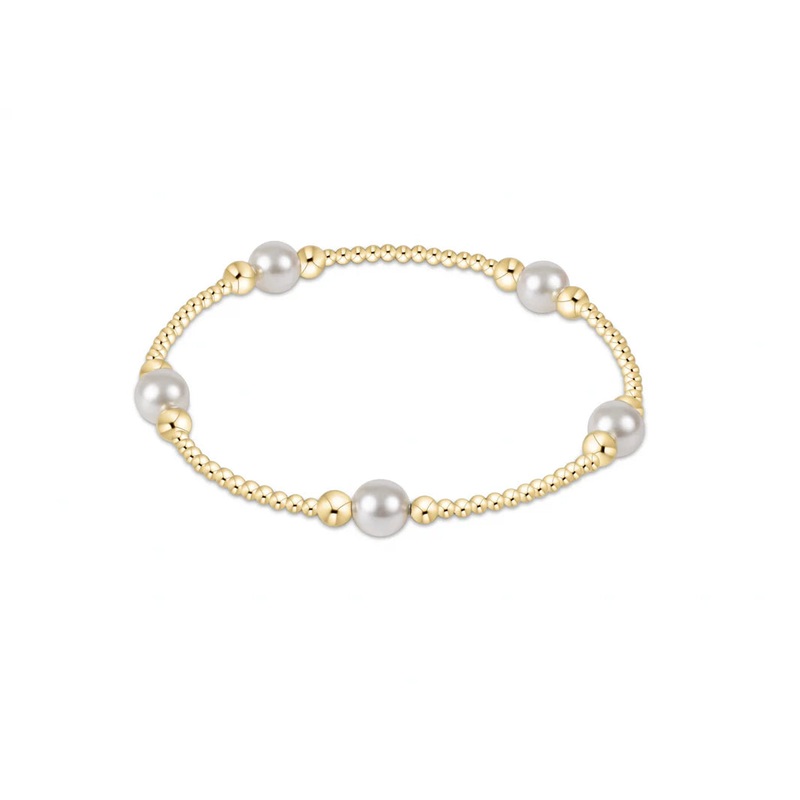 Enewton – Purpose Pearl 6MM Bead Bracelet-Gold