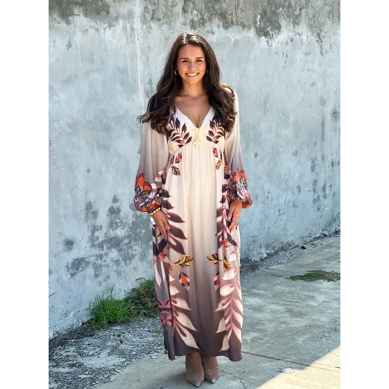 Mindy Dress in Copper Orchard|S|M|L