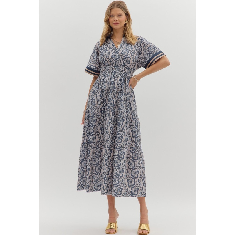 Nothing But Chic Blue Maxi Dress