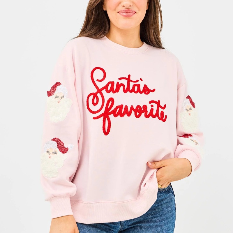 Santa’s Favorite Pink Sweatshirt