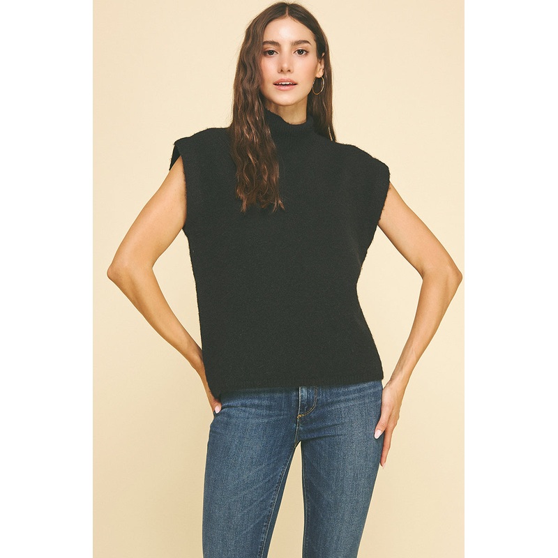 Sleeveless Sweater in Black|S|M|L