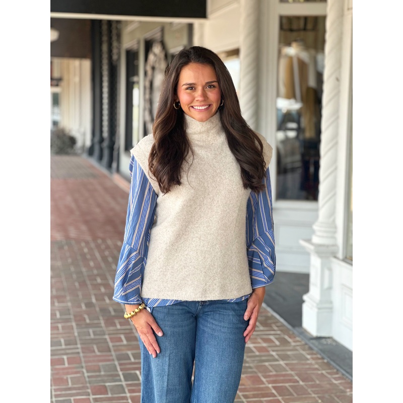 Sleeveless Sweater in Oatmeal|S|M|L