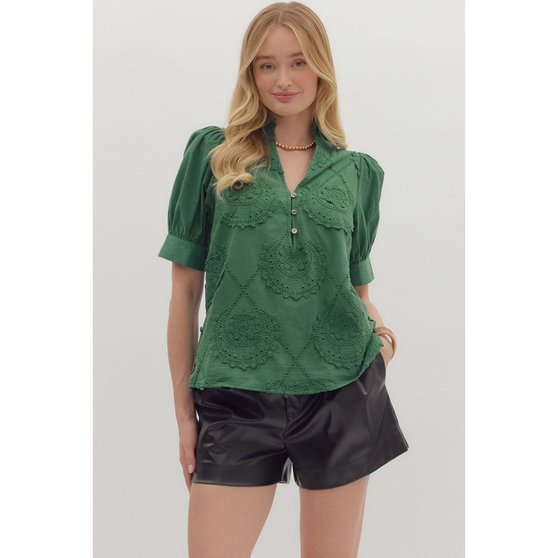 Take The Chance Top in Green|S|M|L