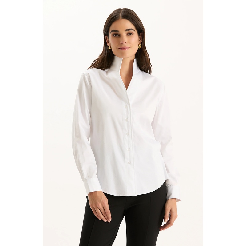 Tyler Boe Natalie Cotton Shirt in White
