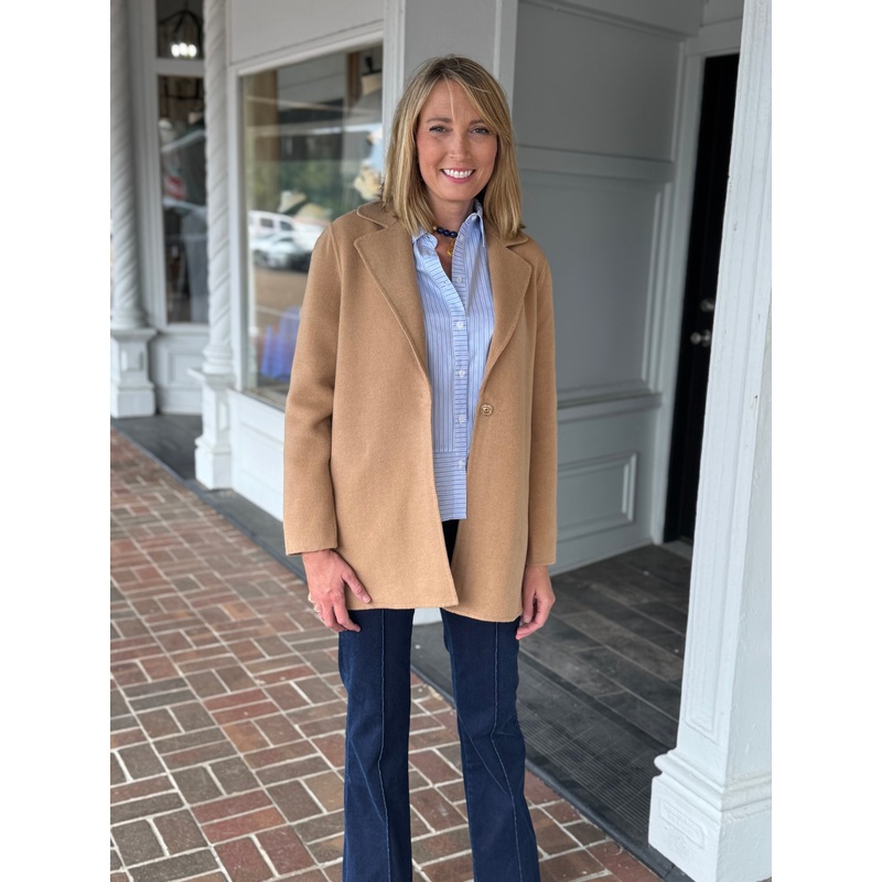 Tyler Boe Shannon Car Coat in Camel