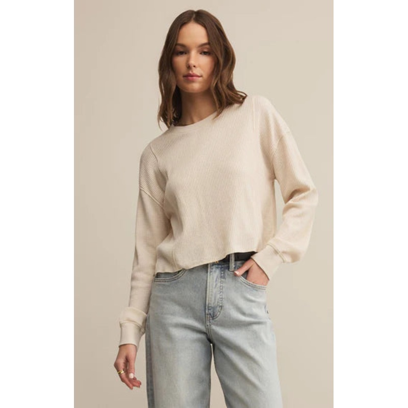 Z Supply Angel Mini Thermal Top in Crystal