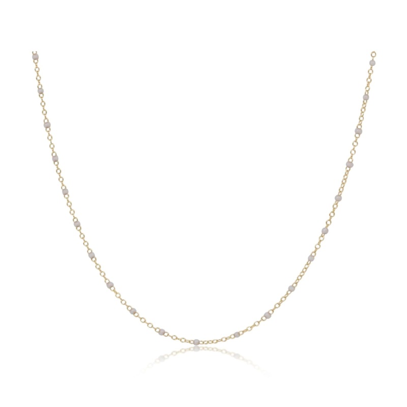 enewton 17 choker simplicity chain gold – 2mm pearl