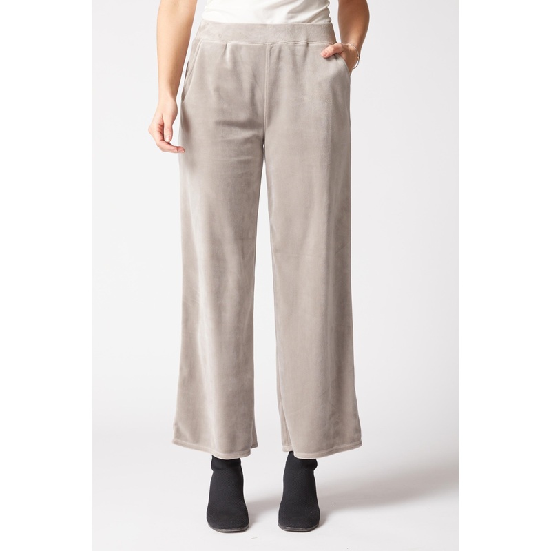 Habitat Cozy Velour Zen Pant in Latte