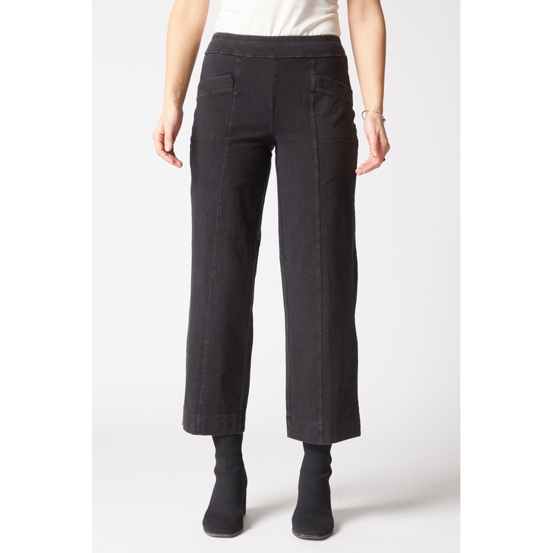 Habitat Stonewash Angle Flood Pant in Black