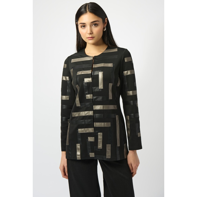 Joseph Ribkoff Black Printed Jacket