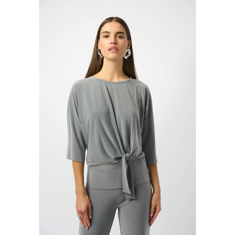 Joseph Ribkoff Grey Melange Top