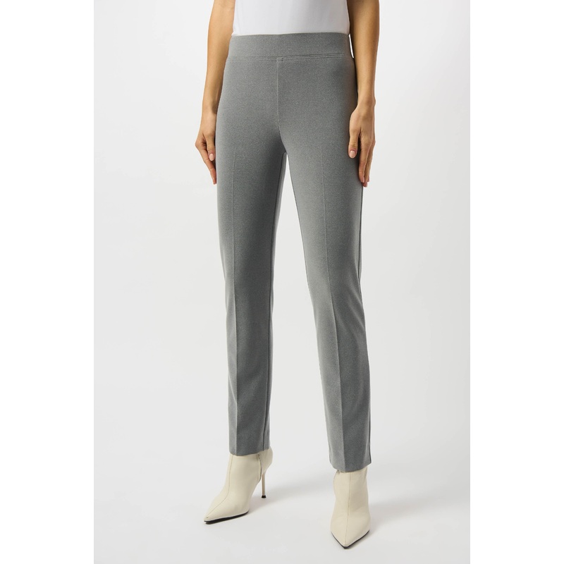 Joseph Ribkoff Slim Formal Trousers in Grey Melagne