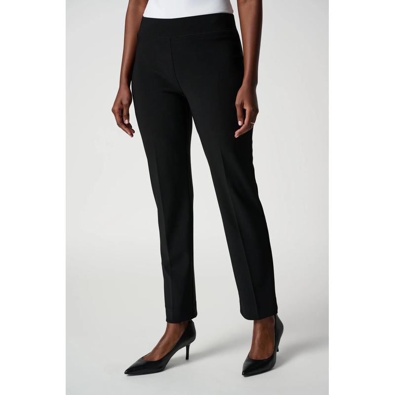 Joseph Ribkoff Slim Mid-rise Trousers in Black
