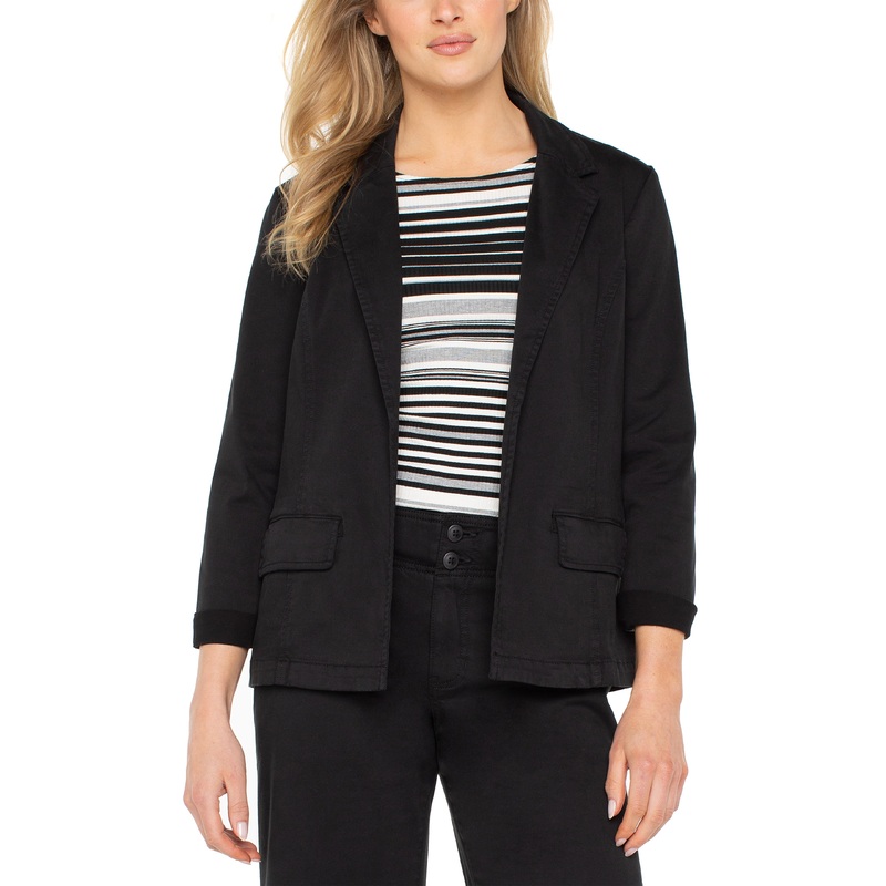 Liverpool Los Angeles Fitted Blazer in Black