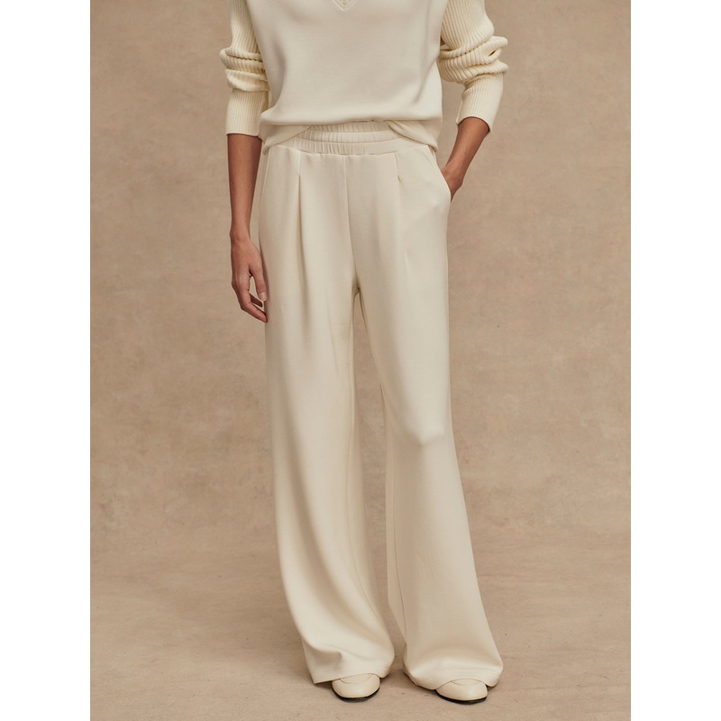Varley The Extra Wide Leg Pant 29.5 in Egret