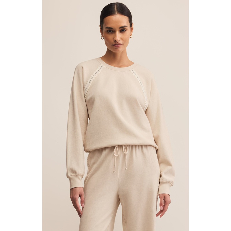 Z Supply All Around Sweatshirt in Crystal