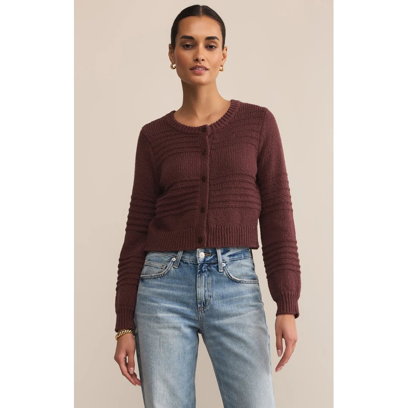 Z Supply Between the Lines Cardigan in Sandalwood
