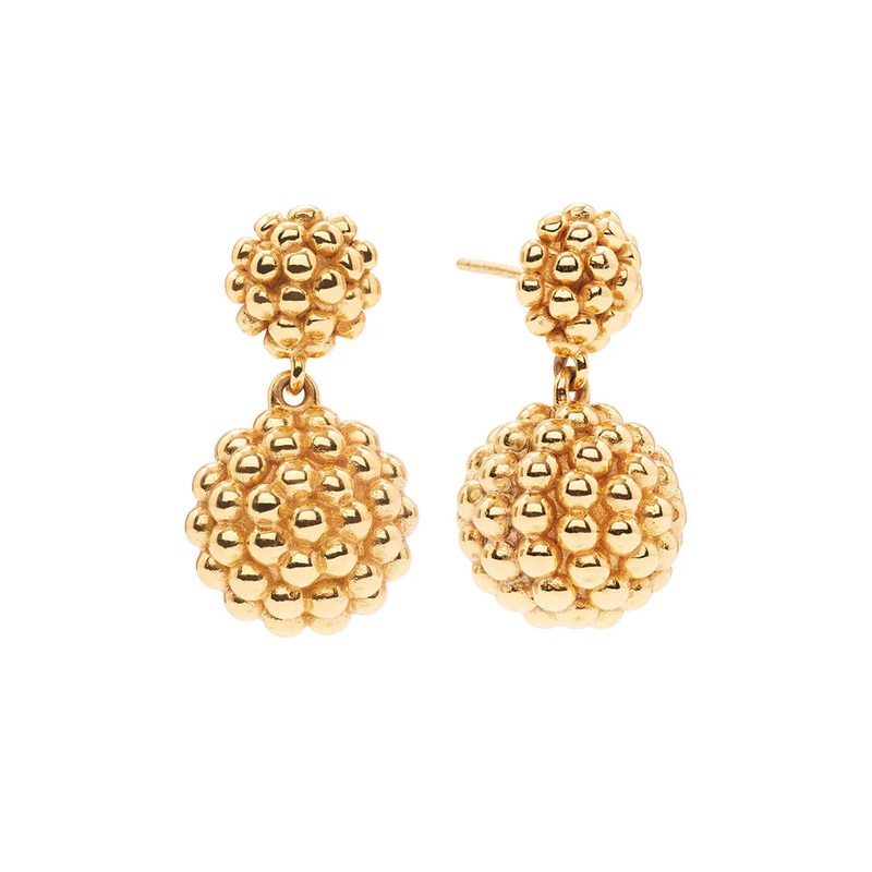 Capucine De Wolf Berry Double Drop Earrings – Gold