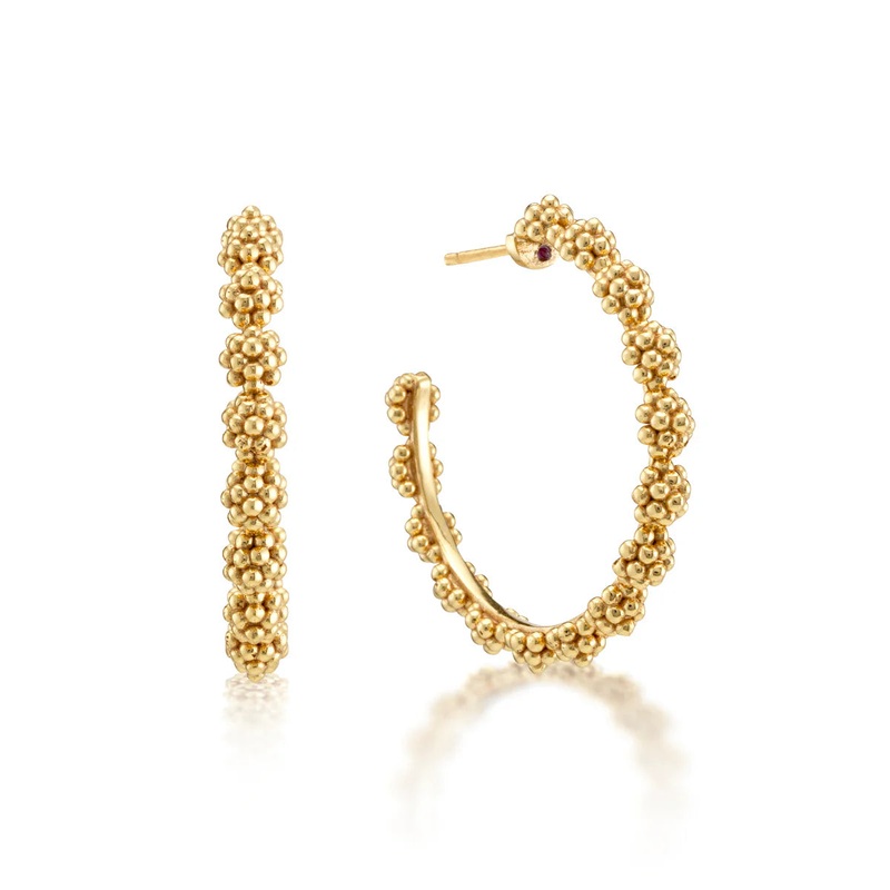 Capucine De Wolf Berry Icon Medium Hoop Earrings – Gold