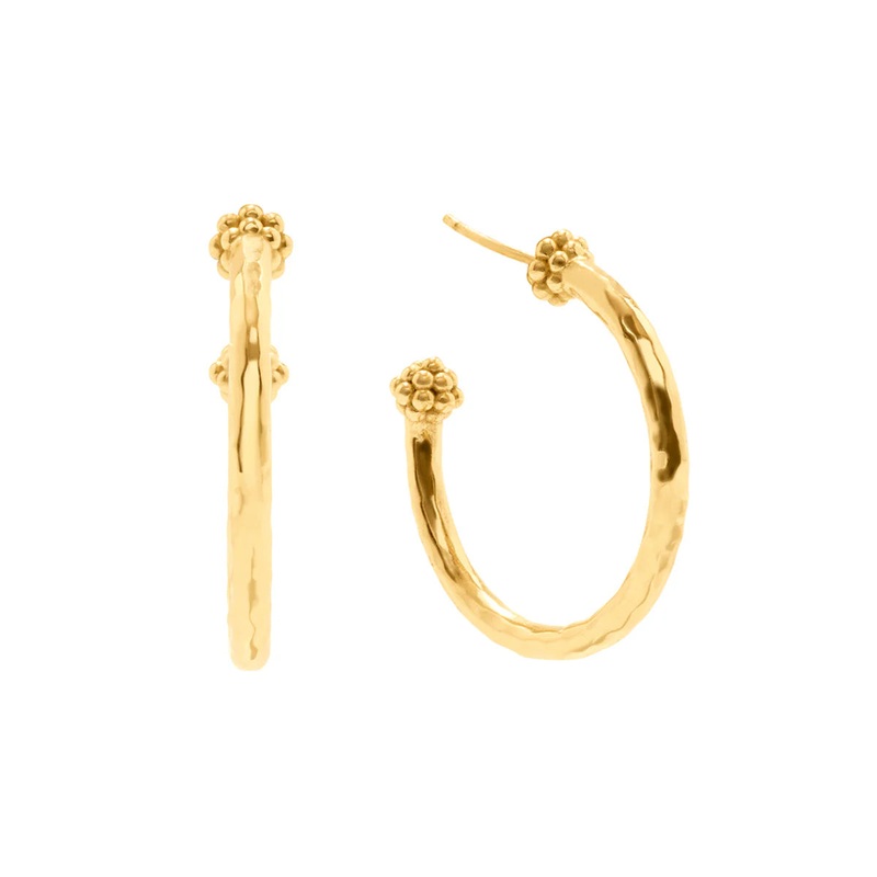 Capucine De Wolf Berry Slice Medium Hoop Earrings – Gold