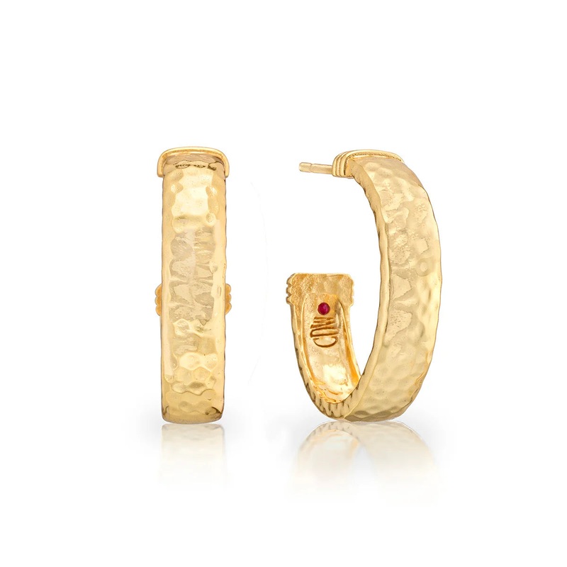 Capucine De Wolf Cleopatra Classic Medium Hoop Earrings – Gold