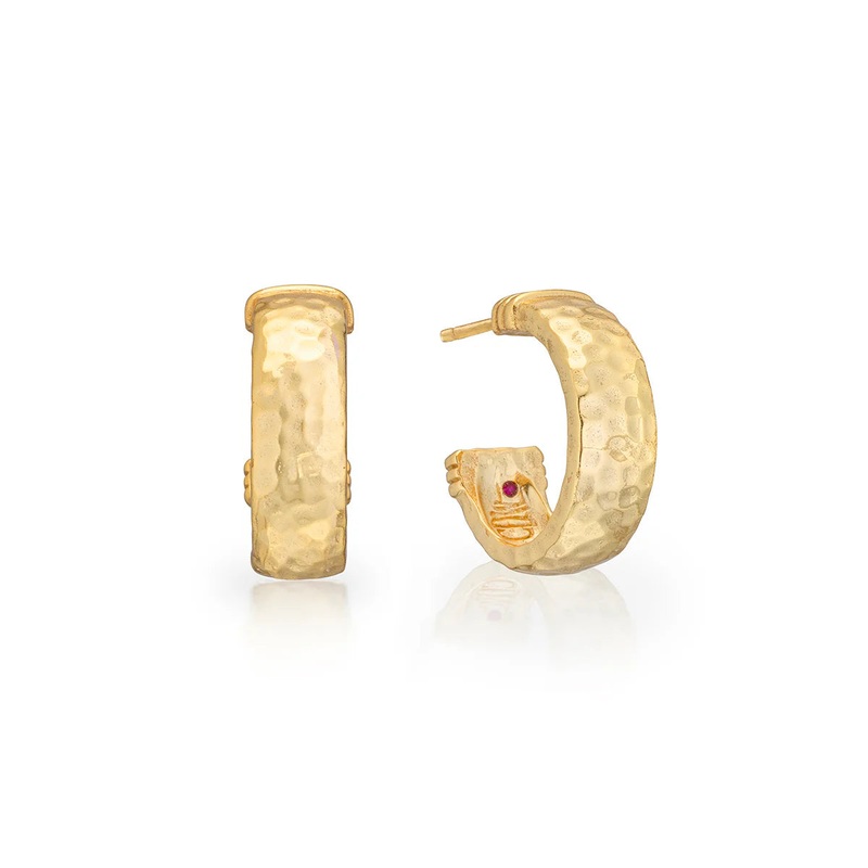 Capucine De Wolf Cleopatra Classic Small Hoop Earrings – Gold