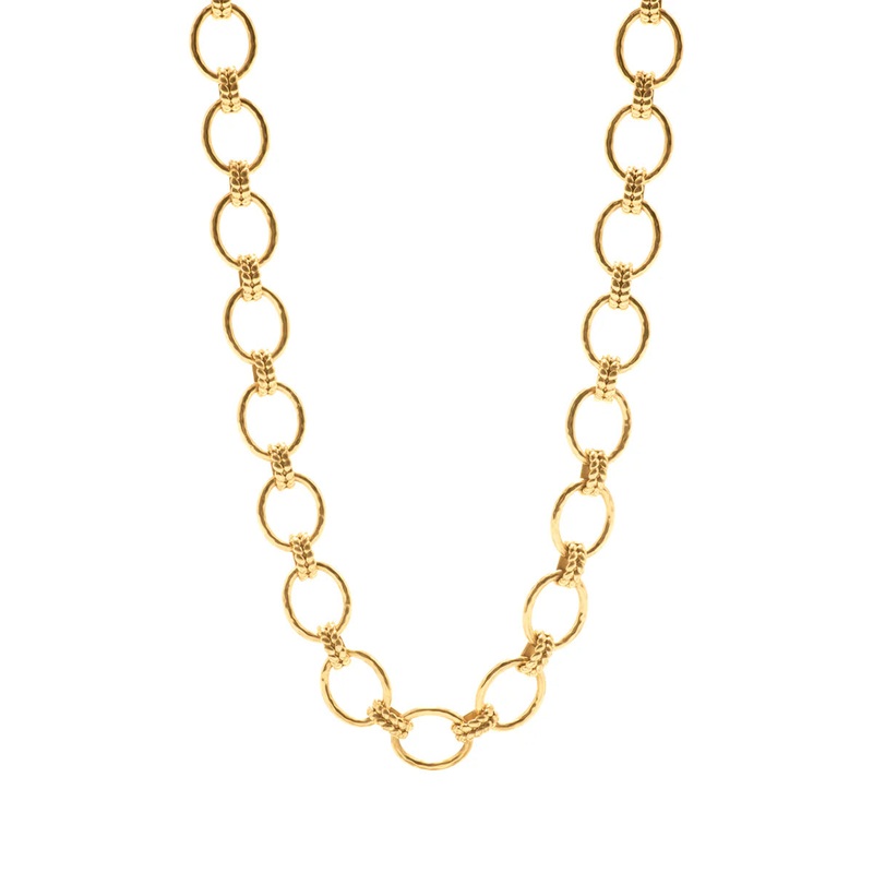 Capucine De Wolf Cleopatra Grande Link Necklace, 16+2” – Gold