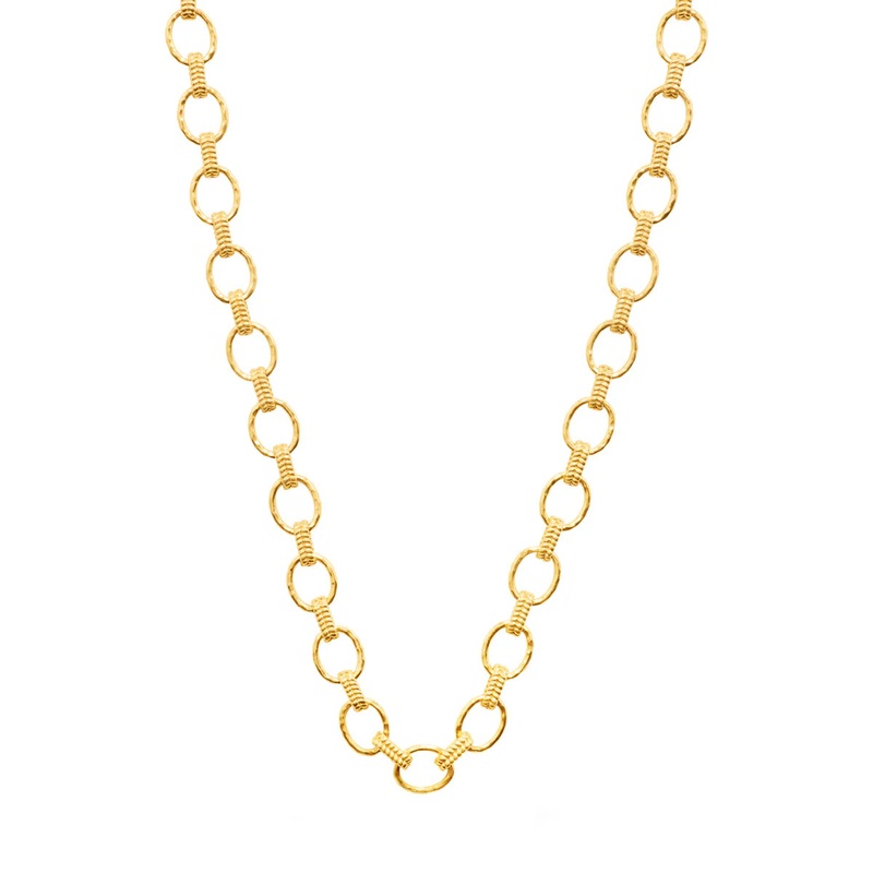 Capucine De Wolf Cleopatra Small Link Necklace, 16+2 – Gold