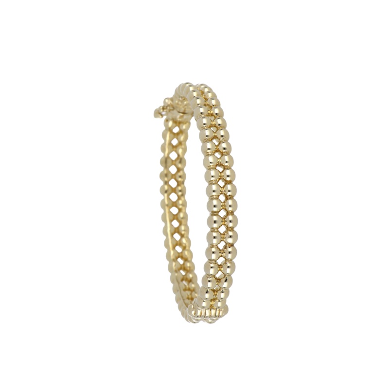 John Medeiros Beaded Collection 2 Row Bracelet in Gold